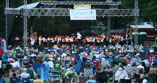 Symphoria performs at Beard Park in Fayetteville, NY, Summer 2014Photo credit: Marc Ramos