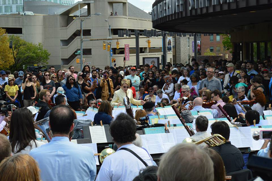 Music Director Marin Alsop conducts the BSOCourtesy of the Baltimore Symphony Orchestra