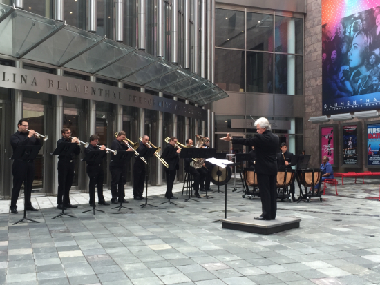 The concert opening outside the hallPhoto credit: Courtesy of the Charlotte Symphony