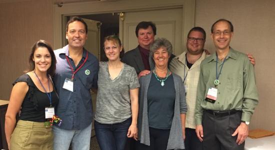 Hosts and Chairs: Conference Coordinator Danielle Wilt (National) with Ed Malaga, Jennifer Mondie, Bruce Ridge, Meredith Snow, Doug Rosenthal, and Peter de Boor (not pictured: Steve Wilson (National)) Photo credit: Paul Castillo