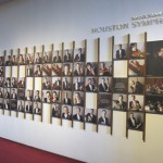 The Houston Symphony portrait wall