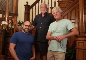 Micah Howard, Michael Moore, and Greg Mulligan, in Pittsburgh after the 2021 ICSOM conference